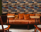FLFK Faux Wood Bricks Wallpaper Peel and Stick Wood Grain Wall Paper - Image 3
