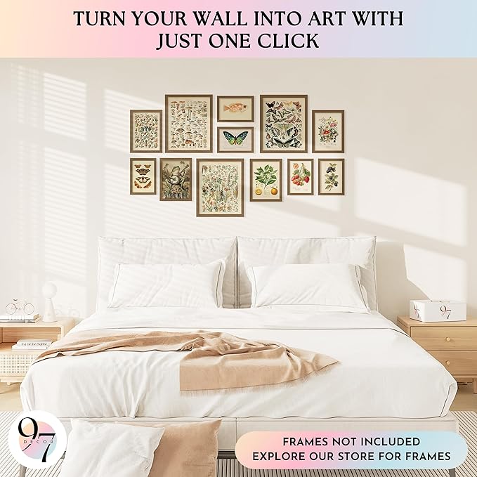 97 Decor 12 Pcs Cottagecore Wall Art Set - Image 3