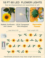 suddus Artificial Sunflower Garland - Image 7