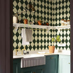 Simon&Siff Retro Peel and Stick Wallpaper Black and Green Wallpaper Vintage - Image 5