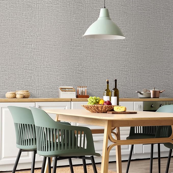 WADILE Grasscloth Peel and Stick Wallpaper 15.7in x 78.7in, Textured Contact - Image 4