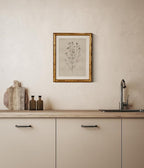 InSimSea Gold Bamboo Framed Canvas Wall Art, Minimalist Chamomile Botanical - Image 6