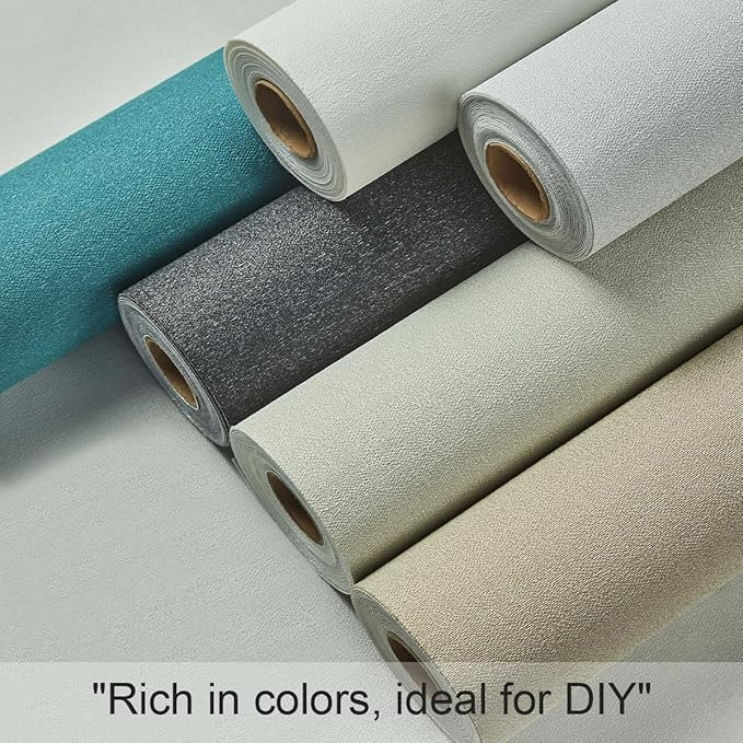 Fabric Grasscloth Texture Self-Adhesive Wallpaper Linen Peel and Stick - Image 5