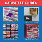 Akro-Mils 64-Drawer Plastic Drawer Storage Cabinet - Image 6