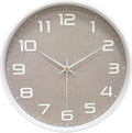 Silent Wall Clock with Large Numbers, 10 Inch Battery Operated Analog Clock by MABPEDO