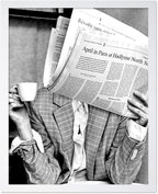 Poster Master Woman Reading Newspaper by PosterMaster