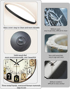 Decorative Wall Clocks Batterys Operated, Retro Wall Clock - Image 3