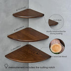 Corner Shelves, Floating Corner Shelf, Round End - Image 5