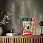 Fantasy Artists Henri Matisse Cat Wall Art, Framed Open Window Black Cat Canvas - Image 4