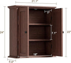 ChooChoo Bathroom Wall Cabinet, Over The Toilet Space Saver Storage Cabinet - Image 3