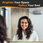 Delma Bathroom Mirror, Sleek Wall Mirror - Image 4