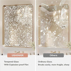 USHOWER Gold Bathroom Mirrors 22"x30" 2 Pack, Brushed Gold Rounded Rectangle - Image 5
