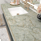 Green Marble Contact Paper for Countertops Waterproof Granite Peel and Stick - Image 8