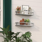 PUSDON 2-Pack 16.5" Extra Long Slim Shower Caddy, Adhesive Wall Mount Bathroom - Image 9