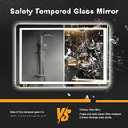 Led Mirror for Bathroom, 30x20 Bathroom Vanity Mirror for Wall - Image 6
