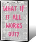Liyark Retro Trendy Newspaper Canvas Wall Art by Liyark