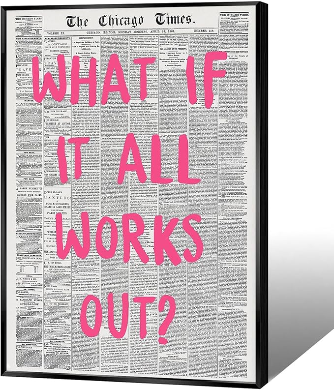 Liyark Retro Trendy Newspaper Canvas Wall Art by Liyark