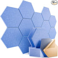 12 Pack Self-adhesive Acoustic Panels 12" X 10" X 0.4" by Dailycooper