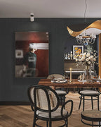 Heroad Grey Peel and Stick Wallpaper Modern Contact Paper Dark Grey and Black - Image 5