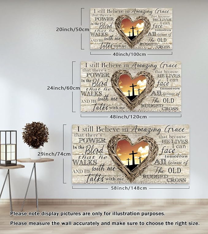 Cao Gen Decor Art A63562 Amazing Grace Wall Art Decor Canvas Print Picture - Image 2