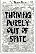 noxozoqm Black And White Newspaper Poster Fashion Fun Motivational Quote Wall by Unknown