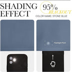 NICETOWN Stone Blue Room Darkening Curtain Panels 108" Length - Image 5