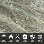 AULIGET 20-Piece Apache Brown Rock Peel and Stick Backsplash Wall Tiles - Image 3