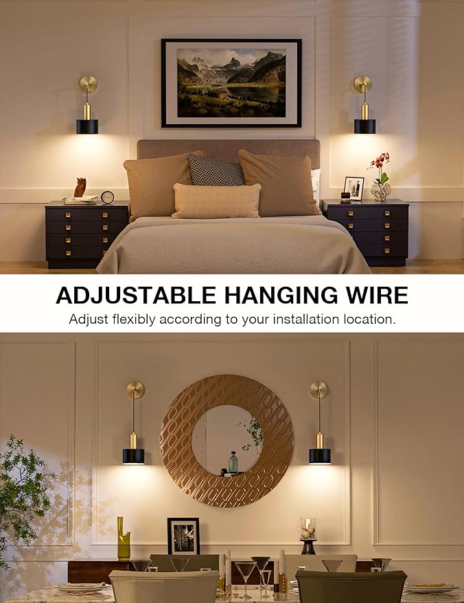NIORSUN Battery Operated Wall Sconce Set of 2, 9 Colors Sconces Wall Decor - Image 5