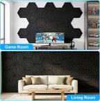 12 Pack Hexagon Acoustic Panels, DIY Sound Proof Foam Panels - Image 7