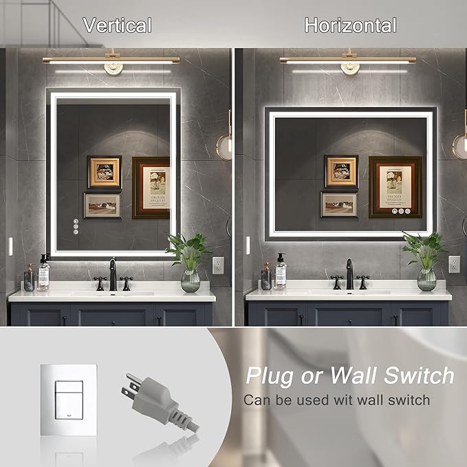 Ratsamee 30x36 Inch Led Mirror for Bathroom - Image 7