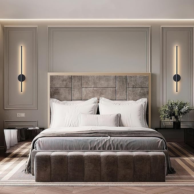 Battery Operated Modern Wall Sconces, Dimmable Wireless Wall Light Set of Two - Image 9