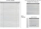 YIIBAII Mini Blinds Suitable for 47.5" W x 64" H Windows 1" Aluminum Horizontal - Image 6