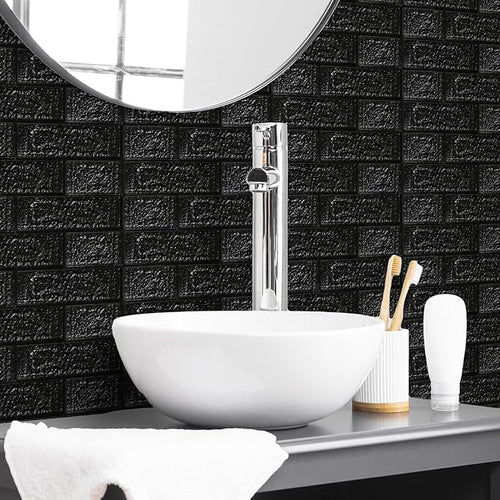 30PCS 3D Wall Panels Peel and Stick Foam, Self-Adhesive Decorative 3D Brick - Image 2