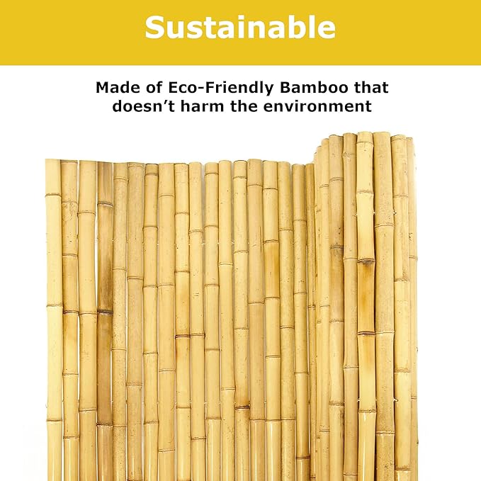 FOREVER BAMBOO Natural Bamboo Fencing Decorative Rolled Fence Panel 0.75 in D x - Image 12