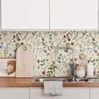 JiffDiff Floral Wallpaper Peel and Stick- 1181" x 17.3" Farm Floral Wall Paper - Image 4