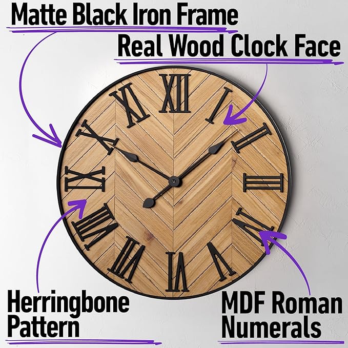 Large Wall Clock 24" Round - Image 2