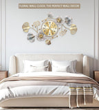 Clocks for Living Room, Large Wall Clock, 3D Silent Wall Clock, Retro Metal - Image 3
