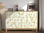 Livebor Leaf Peel and Stick Wallpaper Olive Leaf Contact Paper 17.7in x 393.7in - Image 7