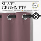 NICETOWN Dry Rose Blackout Curtains 120" Long - Image 3
