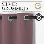 NICETOWN Dry Rose Blackout Curtains 108" Long - Image 3