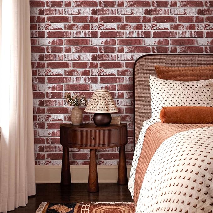 Commomy 3D Peel and Stick Brick, Ultralight Thin PVC Faux Brick Wall Panels - Image 7