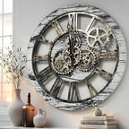 ImprovingLife The Gears Clock The Original Real Moving Gear Wall Clock Vintage by THEGEARSCLOCK