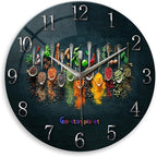 Kitchen Wall Clocks Battery Operated 14 Inches Glass Decorative Clocks by Constantplanet%E6%97%97%E8%88%B0%E5%BA%97