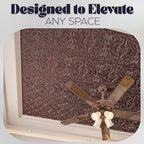 Art3d 12-Pack PVC Drop Ceiling Tiles, 2ft x 2ft, Floral Rose Copper - Image 5