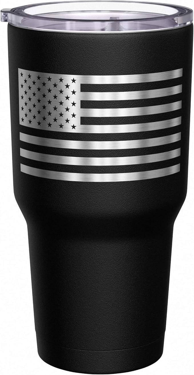 We The People Holsters - Defend The 2nd - Shall Not Be Infringed - Gun Coffee Tumbler - American Flag Coffee Travel Mug - American Made Travel Mug - Double Insulated Tumbler - 30 oz