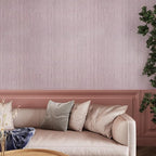 CRE8TIVE Pale Pink Grasscloth Peel and Stick Wallpaper - Image 4