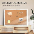 Cork Board Bulletin Board, Hanging Vision Board, Pin Board - Image 5