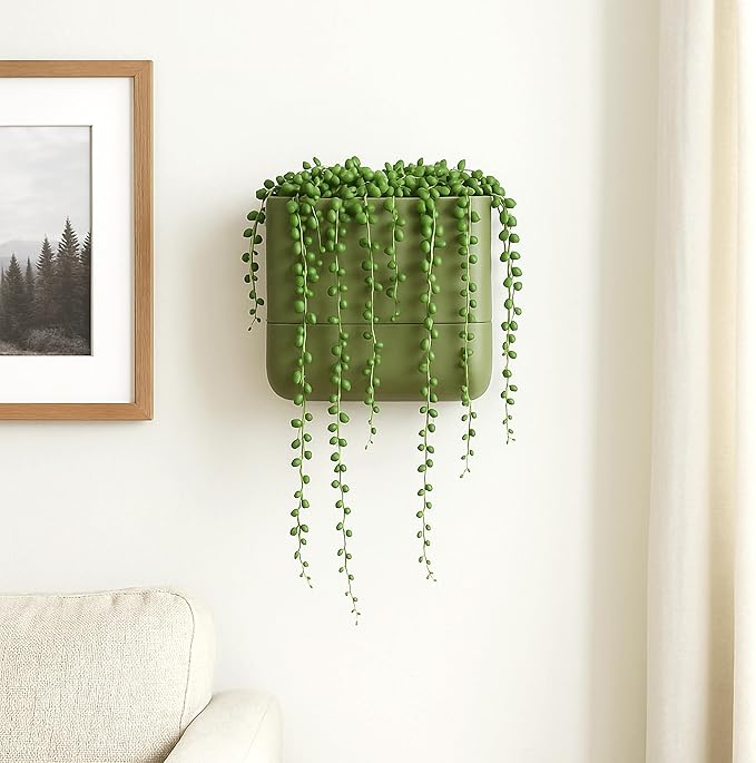 Phoenix Vine 6.5 Inch Wall Mounted Self-Watering Planter Pot - Image 6