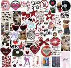 170PCS Y2K Grunge Stickers, Aesthetic Downtown Girls Pack Cool Trendy 2000s for Water Bottle Funny Waterproof Stickers for Teens Adults Vinyl for Laptop Skateboard