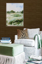 NuWallpaper x Society Social Brown Classic Faux Grasscloth Peel & Stick - Image 3